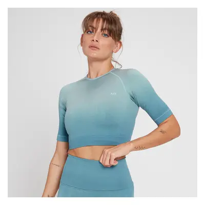 MP Velocity Ultra Seamless női crop top felső - Szürkéskék - XXL