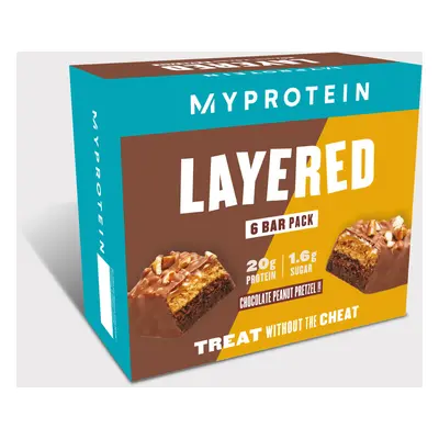 Layered Protein Bar szelet - 6 x 60g - Chocolate Peanut Pretzel