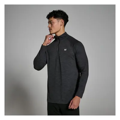 MP Men's Performance 1/4 Zip - Black Marl - XXS