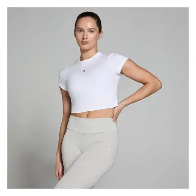 MP Női Basics Body Fit Crop Top - Fehér - XXS