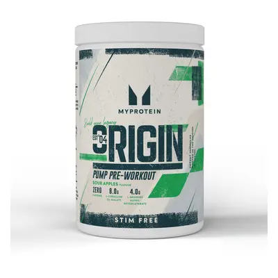 Origin Pre-Workout Stim-Free - 30servings - Sour Apples