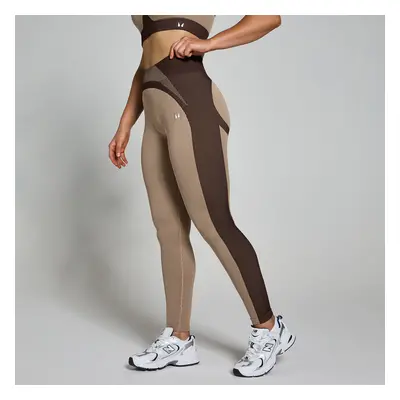 MP Női Contrast Rib Seamless Leggings – Kasmír/Espresso - M