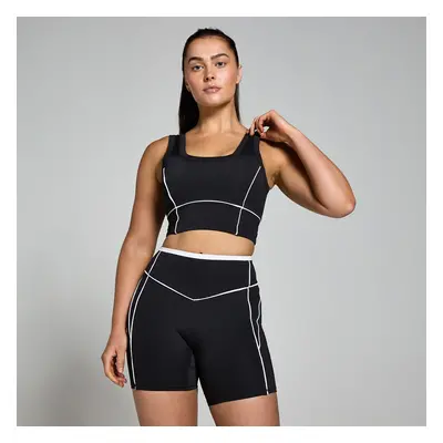 MP Női Tempo Contrast Texture Sportmelltartó - Fekete - XXL