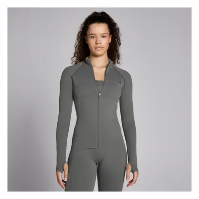 MP Női Lifestyle Waffle Seamless Full Zip Dzseki – Sötétszürke - L