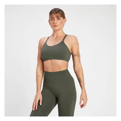 MP Női Rest Day Seamless Cross Back sportmelltartó - Szürkészöld - XS