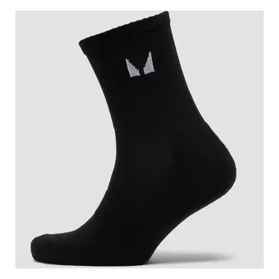 MP Unisex Crew Socks (3 Pack) - Black/White - UK 2-5