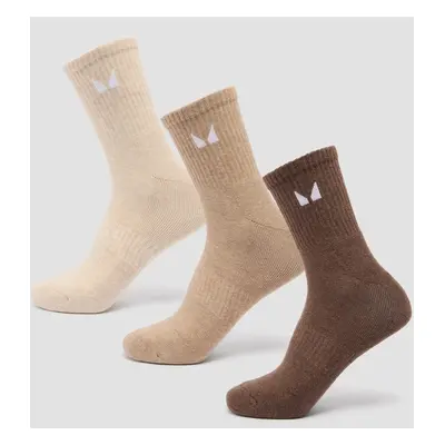 MP Unisex Crew Socks (3 Pack) - Neutral - UK 2-5