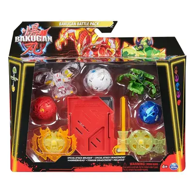 Bakugan 5 csomag speciális támadás S6 Bruiser, Dragonoid, Hammerhead, Dragonoid, Nillious