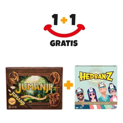 Akció 1+1 Jumanji fa kiadású társasjáték + Hedbanz FREE játék felnőtteknek