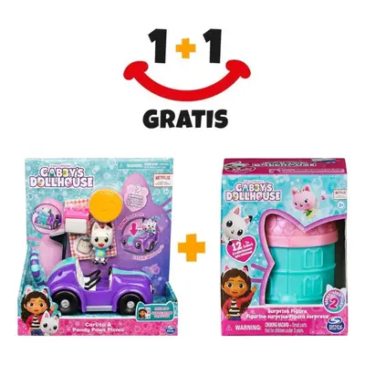 Eladó 1+1 Gabby’s dollhouse varázsháza jármű figurával + mini figura a házban INGYENES