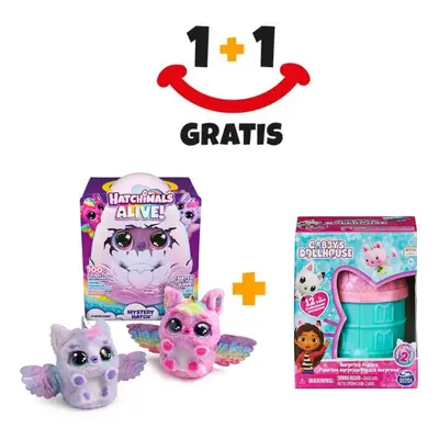 Eladó 1+1: Hatchimals keltető interaktív egyszarvú + Gaby figura a házban INGYENES