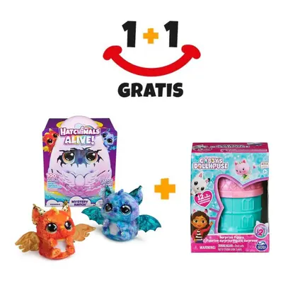 Eladó 1+1: Hatchimals keltető interaktív sárkány + Gaby figura a házban INGYENES