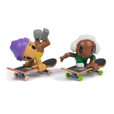 Tech Deck SK8 Crew Fingerboard figurás dupla csomag lila sapkával és fehér fejhallgatóval