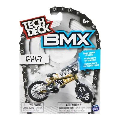 Tech Deck BMX gyűjtői kerékpár Cult aranyszínű