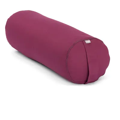 Bodhi Yoga Bolster jógahenger ECO tönköly 100% organikus pamut 65 x 22 cm Szín: Padlizsán