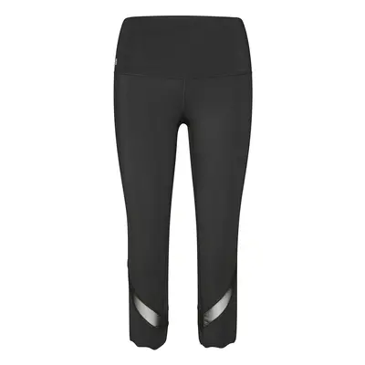 Bodhi Niyama Essentials 3/4 Mesh Capri Leggings jóga és fitnesz nadrág fekete Méret: XS