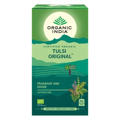 Organic India Tulsi Original Basil adagolt tea stressz, vitalitás 25 tasak (25 x 1,8 g)