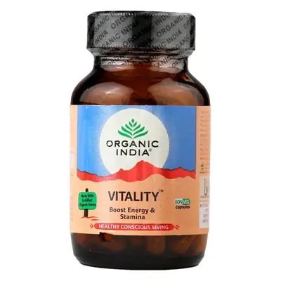 Organic India Vitality kapszula 60 db - vitalitás, energia, stressz