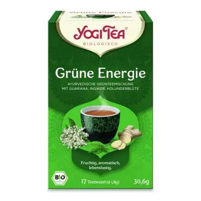 Yogi Tea Yogi Tea, Green Energy ájurvédikus zöld tea guaranával 17 × 1,8g