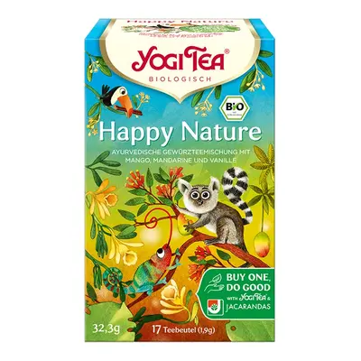 Yogi Tea Happy Nature Organic ájurvédikus tea, gyümölcs, fűszerek 17 x 1,9 g