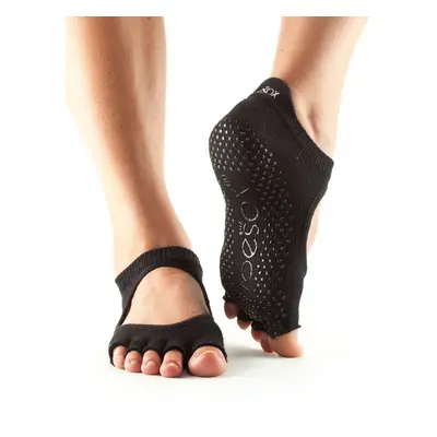 Toesox Halftoe Bellarina Grip csúszásgátló zokni (fekete) Méret: L 43-45