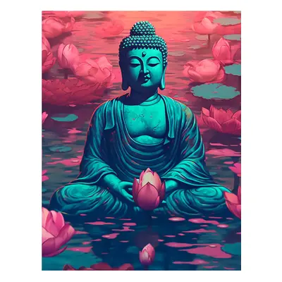 Napos mandala Flexity fali poszter Buddha - Siddhartha Gautama 30x40 cm, 250 g papír Típus: 5