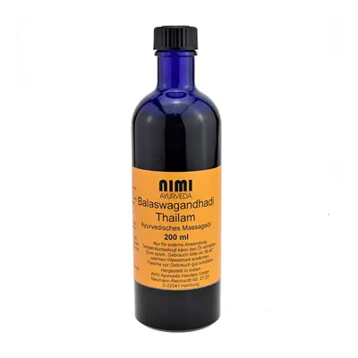 Nimi Ayurveda Balaswagandhadi Thailam testmasszázs olaj Térfogat: 200 ml