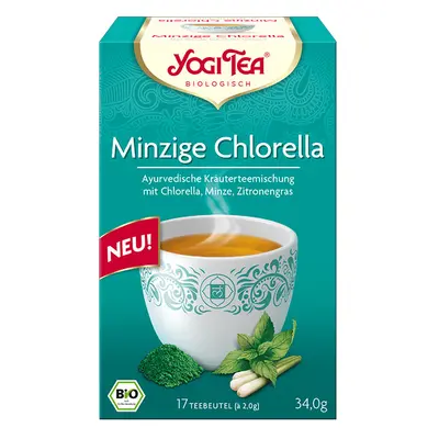 Yogi Tea Minty Chlorella - Ayurvédikus filteres gyógytea BIO 17 × 1,95 g