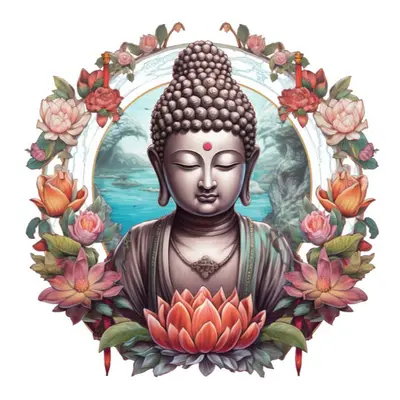 Napos mandala Flexity fali poszter Buddha - Siddhartha Gautama 30x40 cm, 250 g papír Típus: 3