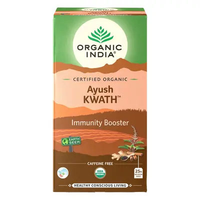 Organic India Ayush Kwath filteres immunerősítő tea, 25 tasak (25 x 2 g)