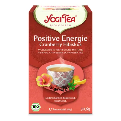 Yogi Tea Bio Pozitív Energia Áfonya és Hibiszkusz fekete teával 17 x 2 g