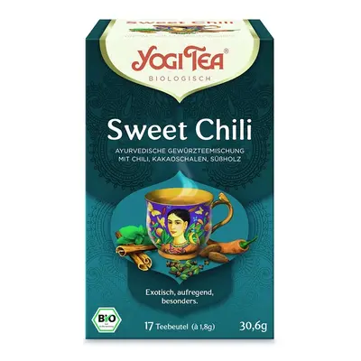 Yogi Tea Bio Sweet Chilli bio ájurvédikus tea a jó hangulatért 17 x 1,8 g