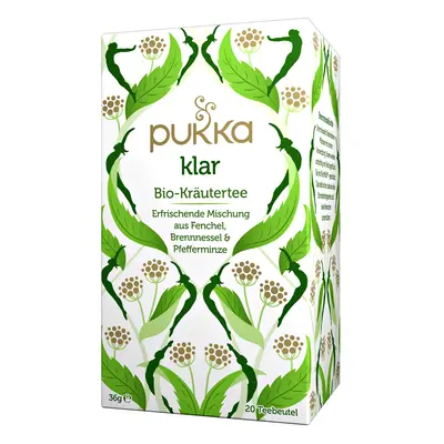 PUKKA Herbs Ayurvedic Organic Herbal Tea Cleanse (Klar) frissítő keverék édeskömény, csalán és m