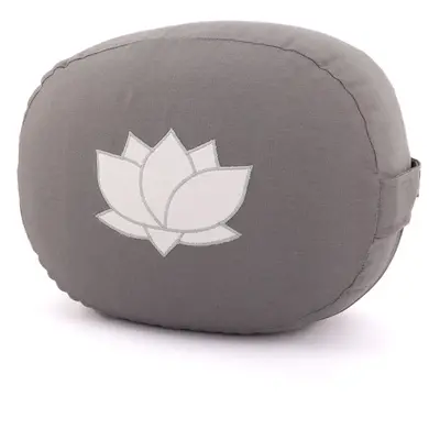 Bodhi Yoga Bodhi meditációs párna ovális lótuszvirággal, organikus pamutból, 29 x 15 cm Farba: S