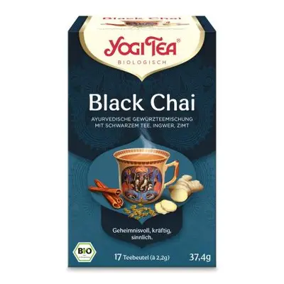 Yogi Tea Black Chai Ayurvédikus fekete tea gyömbérrel 17 × 2,2g