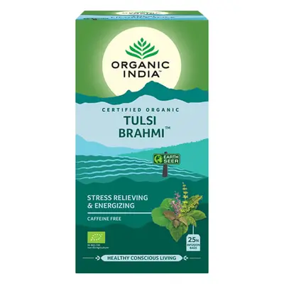 Organic India Tulsi Brahmi adagolt tea stressz, vitalitás 25 tasak (25 x 1,75 g)