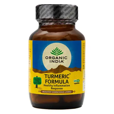 Organic India Kurkuma Formula- gyulladás, ízületek, antioxidáns kapszula 60 db