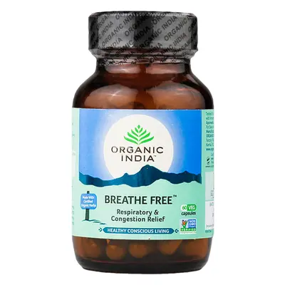 Organic India B-Free étrendkiegészítő kapszulák - légzés támogatása, asztma 60 db