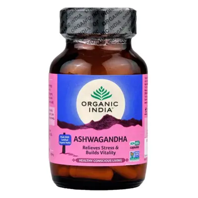 Organic India Ashwagandha kapszula 60 db energia, vitalitás, szex