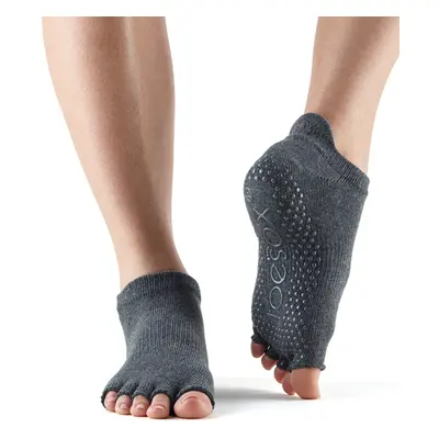 ToeSox Halftoe Low Rise csúszásgátló zokni Charcoal szürke Méret: L 43-45