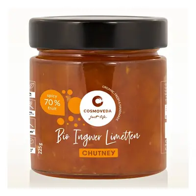 Cosmoveda Ginger-Lime Chutney gyömbérrel és lime-val 225 g, BIO