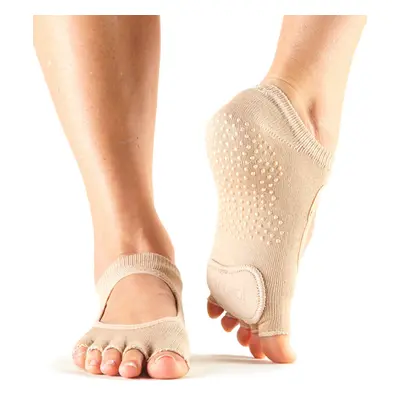 Toesox Halftoe Plié Grip csúszásgátló zokni tánchoz és baletthez (Nude) Méret: M 39-42,5