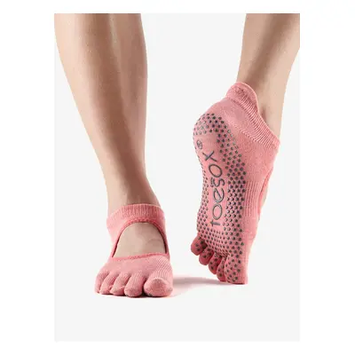 Toesox Fulltoe Bellarina Grip csúszásgátló zokni Rózsaszín (dinnye színű) Méret: S 36-38