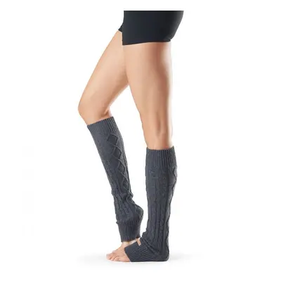 Toesox Legwarmers Knee High Charcoal Grey - borjúzokni lábmelegítő sötétszürke