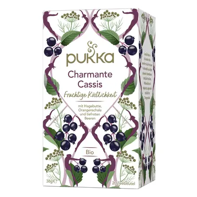 PUKKA Herbs Ayurvédikus BIO tea feketeribizli Beauty Charmante Organic 20 tasak