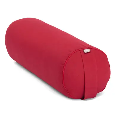 Bodhi Yoga Bolster jógahenger ECO tönköly 100% organikus pamut 65 x 22 cm Szín: Bordó