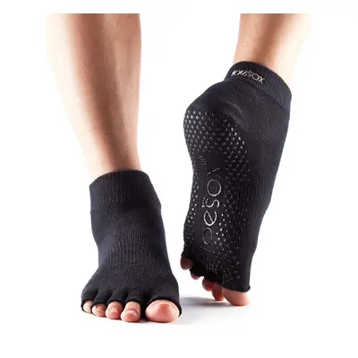 Toesox Halftoe Ankle Grip csúszásgátló zokni (fekete) Méret: S 36-38