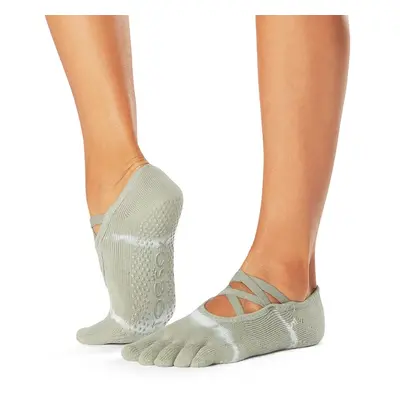 Toesox Full Toe Elle Grip csúszásgátló zokni - Szezonális újdonság Szín: Cactus Wave, Méret: M 3