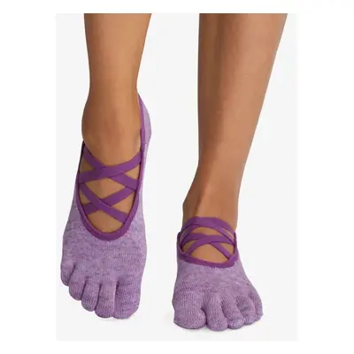 Toesox Full Toe Elle Grip csúszásgátló zokni - Szezonális újdonság Szín: Violet Melange, Méret: 