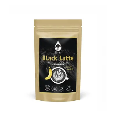 Binchio Black Latte – aktív széntartalmú ital 75g Íz: Banana